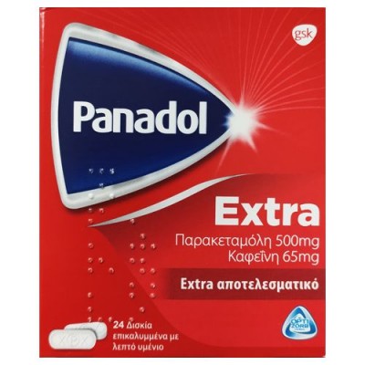 PANADOL EXTRA TABS 24X (500+65)MG