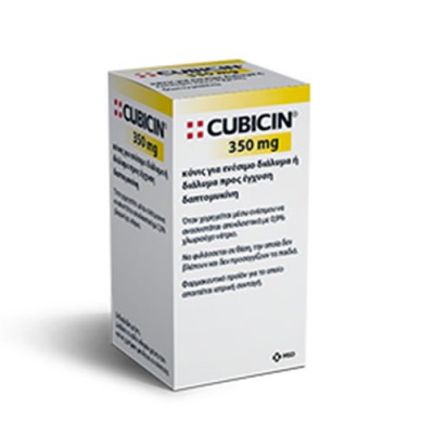 CUBICIN PD.I.S.INF 350MG/VIAL